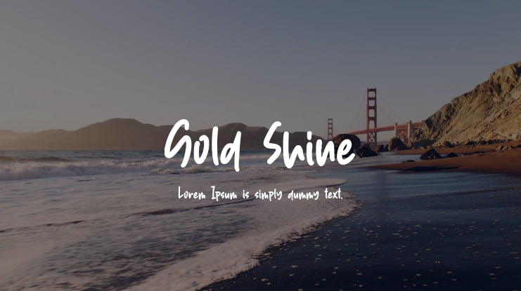 Gold Shine Font