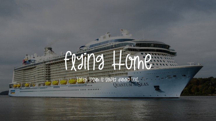 Flying Home Font