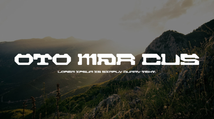 OTO MAR CUS Font