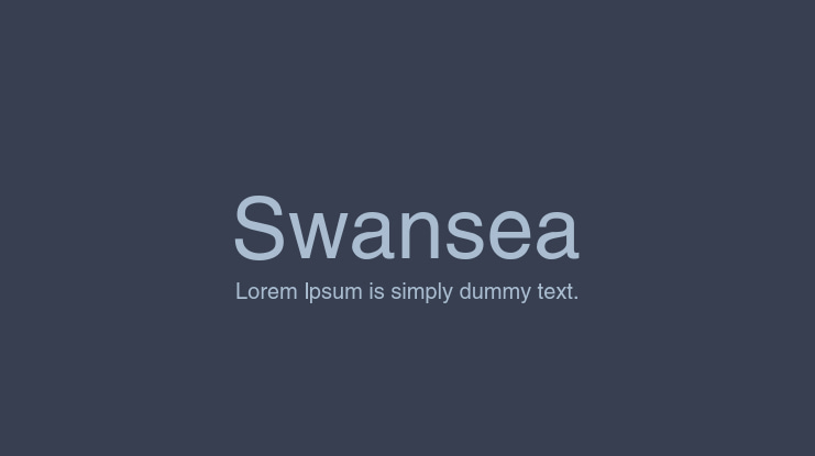 Swansea Font Family
