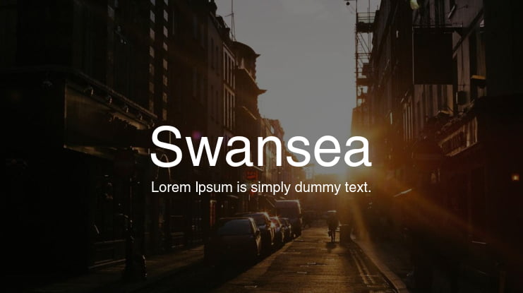 Swansea Font Family