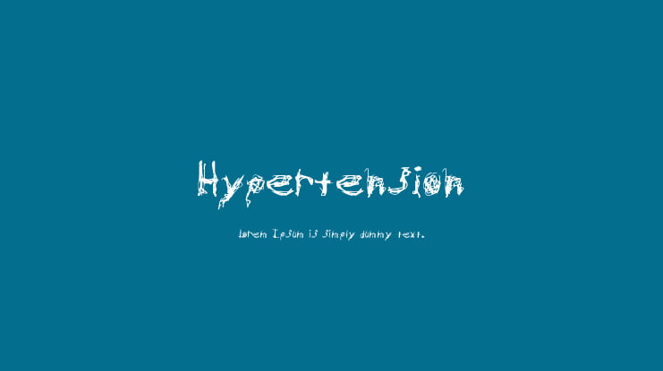 Hypertension Font