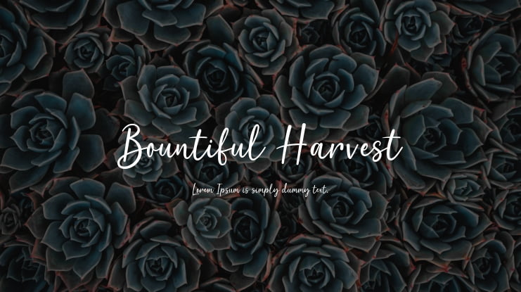 Bountiful Harvest Font