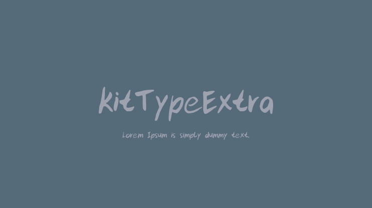 kitTypeExtra Font