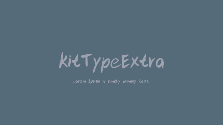 kitTypeExtra Font