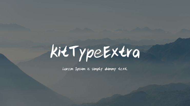 kitTypeExtra Font