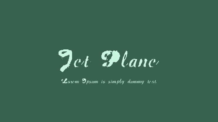 Jet Plane Font