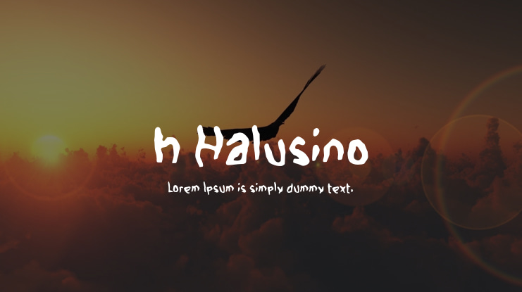 h Halusino Font