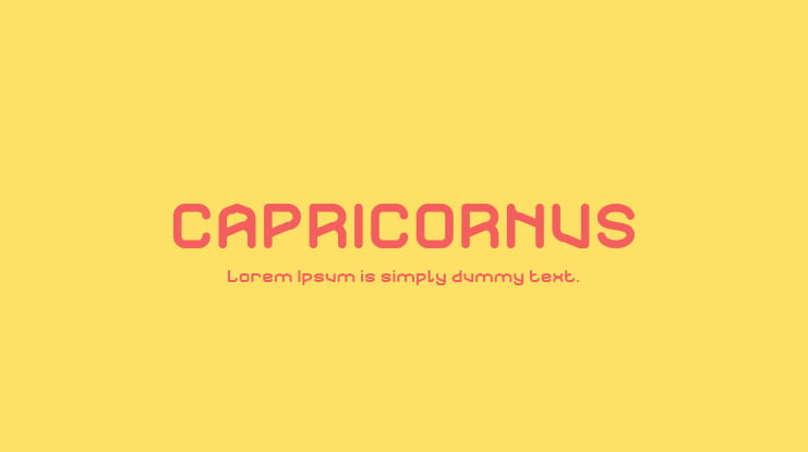 CAPRICORNUS Font