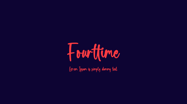 Fourttime Font