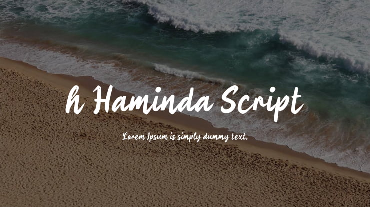 h Haminda Script Font