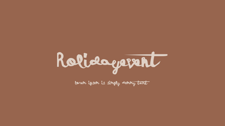 HolidayEvent Font