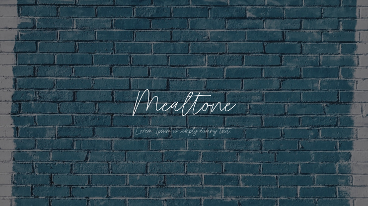 Mealtone Font