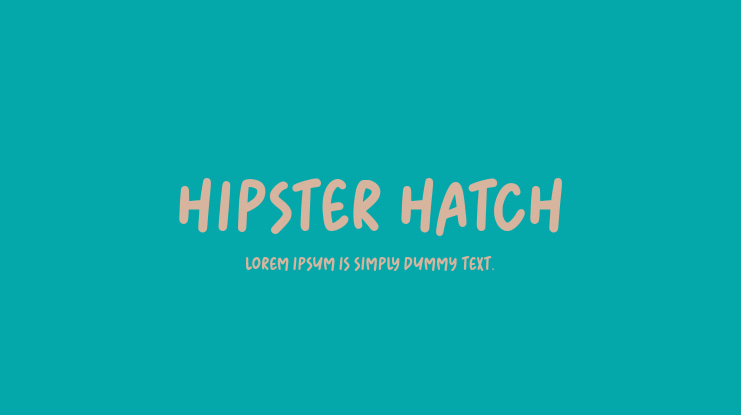 Hipster Hatch Font