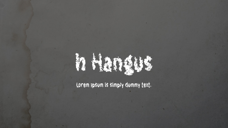 h Hangus Font