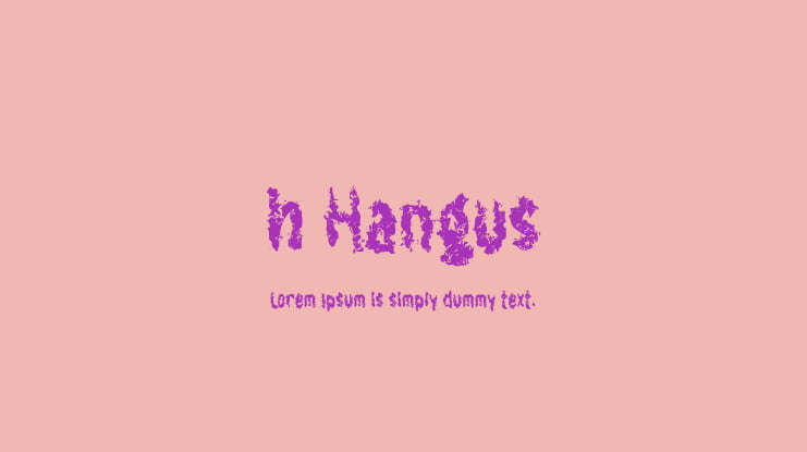 h Hangus Font