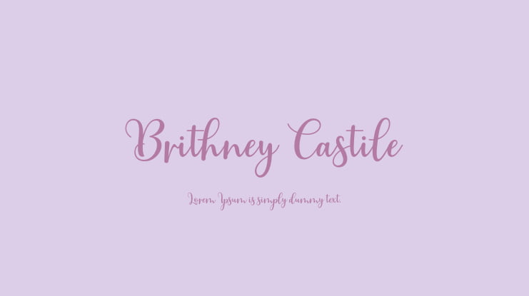 Brithney Castile Font