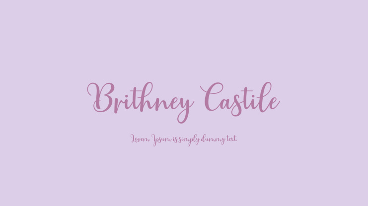 Brithney Castile Font