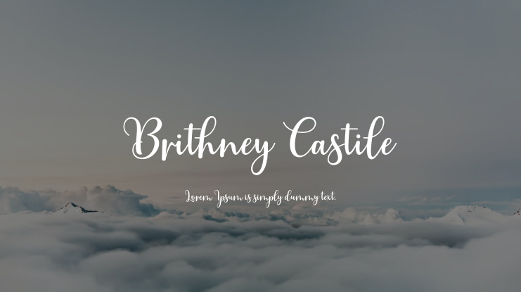 Brithney Castile Font