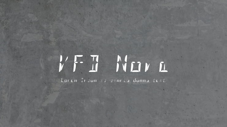 VFD Nova Font