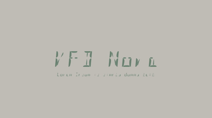 VFD Nova Font