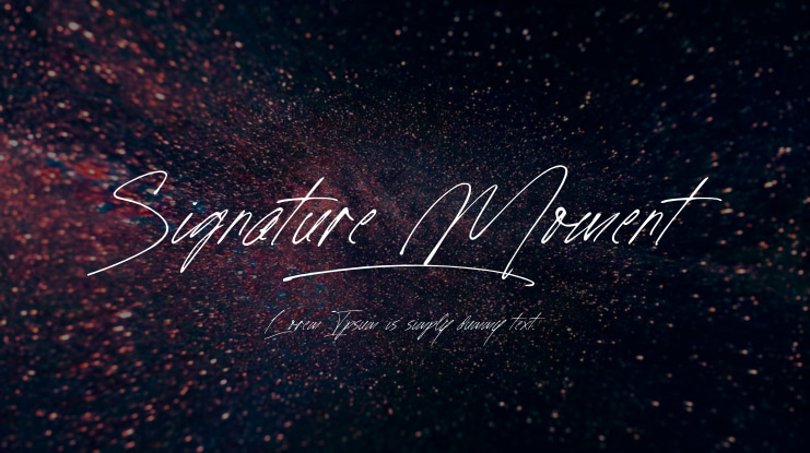 Signature Moment Font