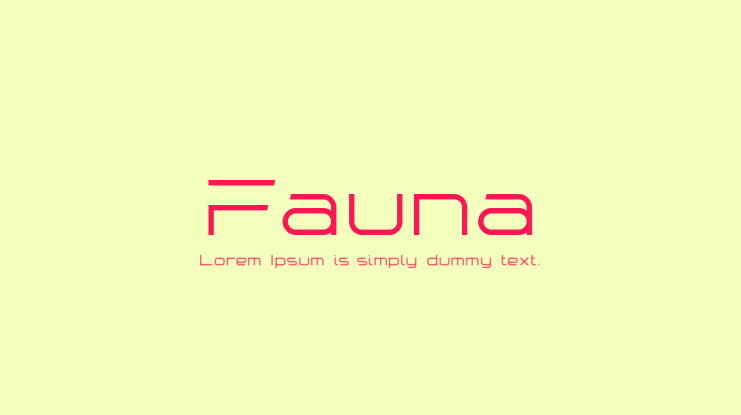 Fauna Font