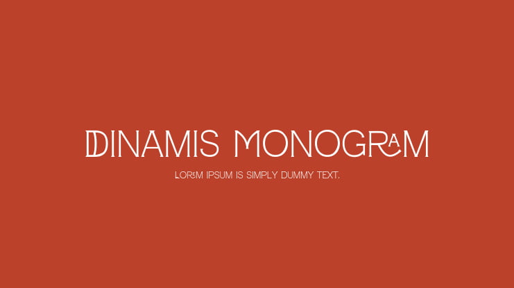Dinamis Monogram Font
