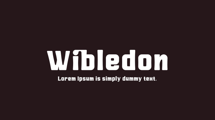 Wibledon Font Family