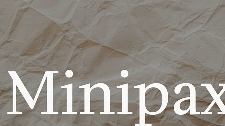 Minipax Font Family