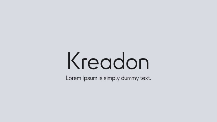Kreadon Font Family