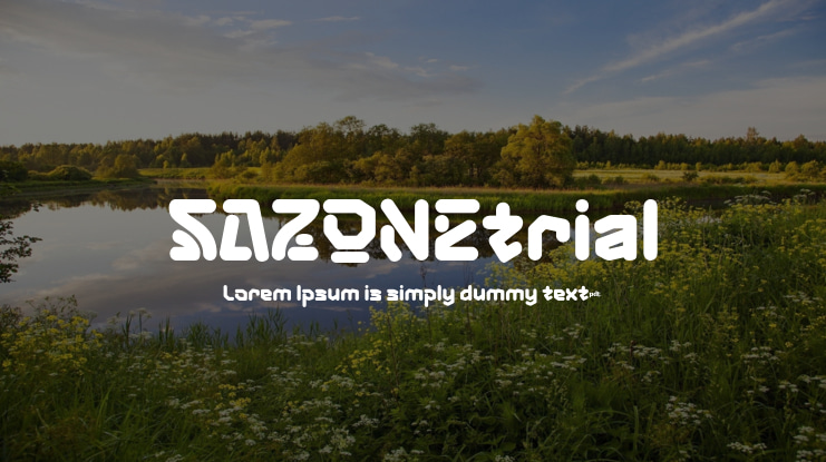 SAZONEtrial Font