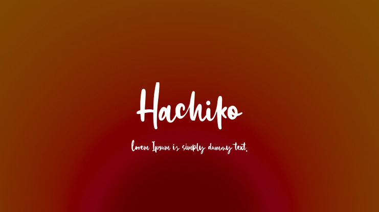 Hachiko Font