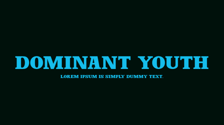 Dominant Youth Font
