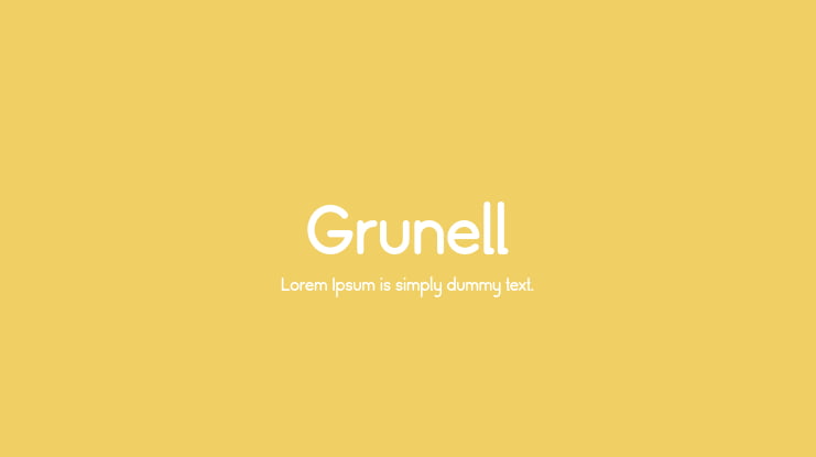 Grunell Font