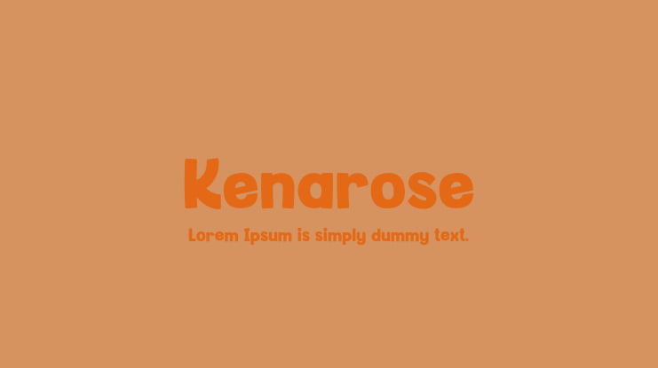 Kenarose Font