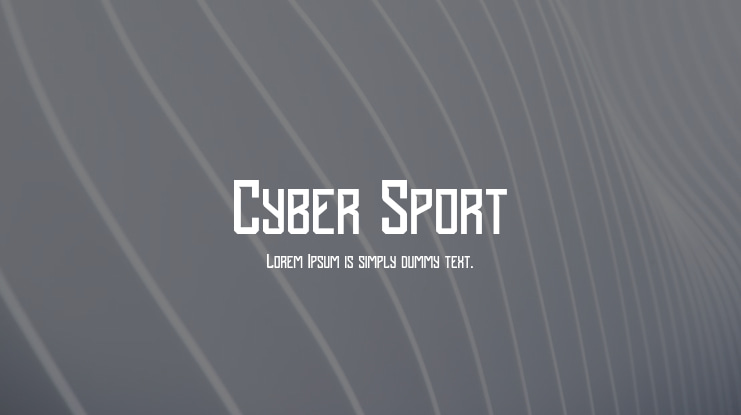 Cyber Sport Font