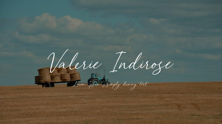 Valerie Indirose Font