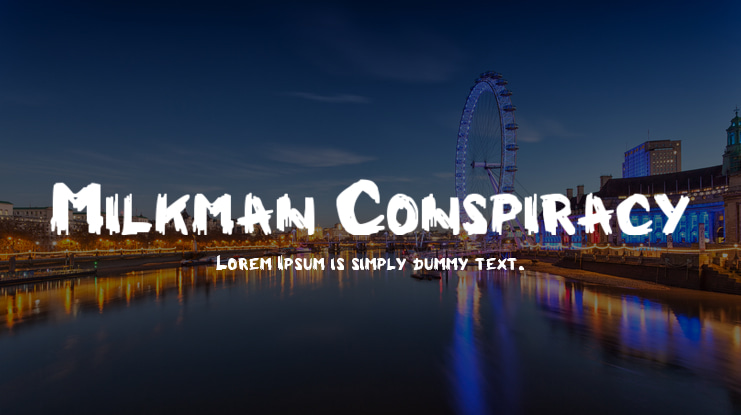 Milkman Conspiracy Font