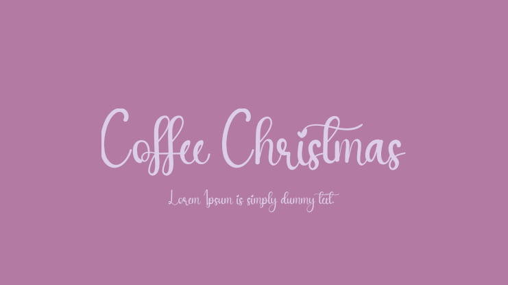 Coffee Christmas Font