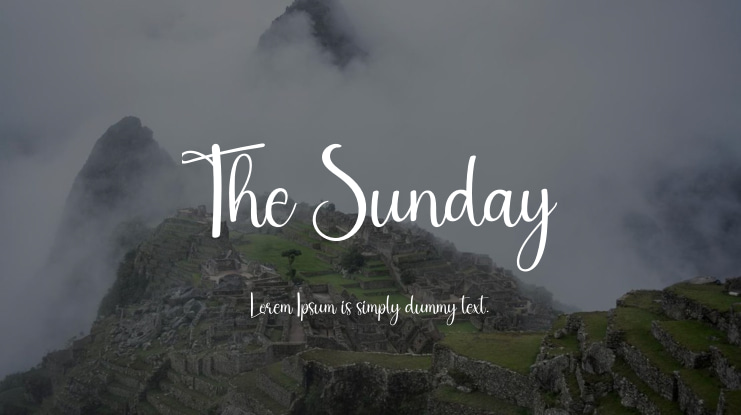 The Sunday Font
