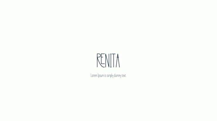 RENITA Font Family
