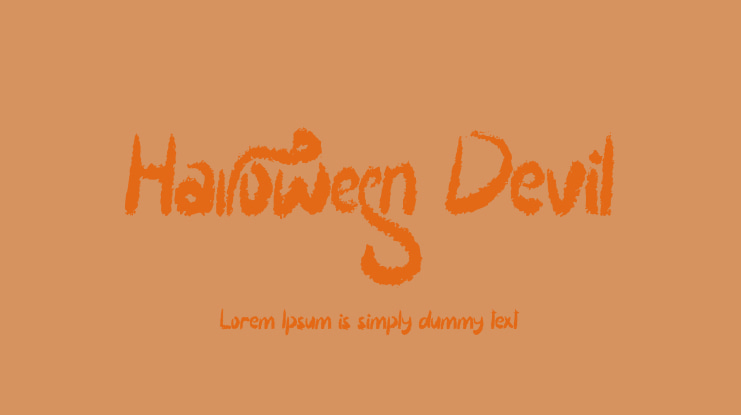Halloween Devil Font