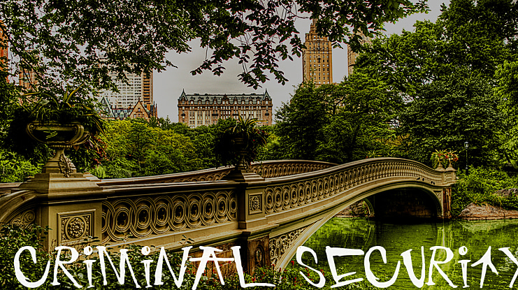 Criminal Security Font