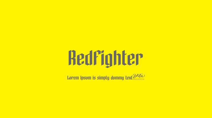 Redfighter Font