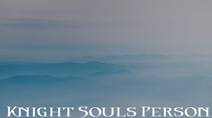 Knight Souls Personal Use Font