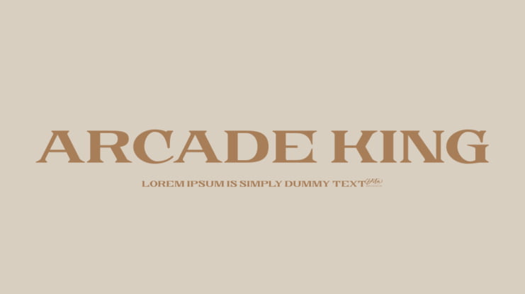 Arcade King Font