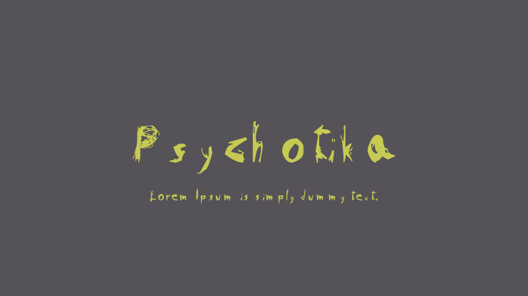 Psychotika Font