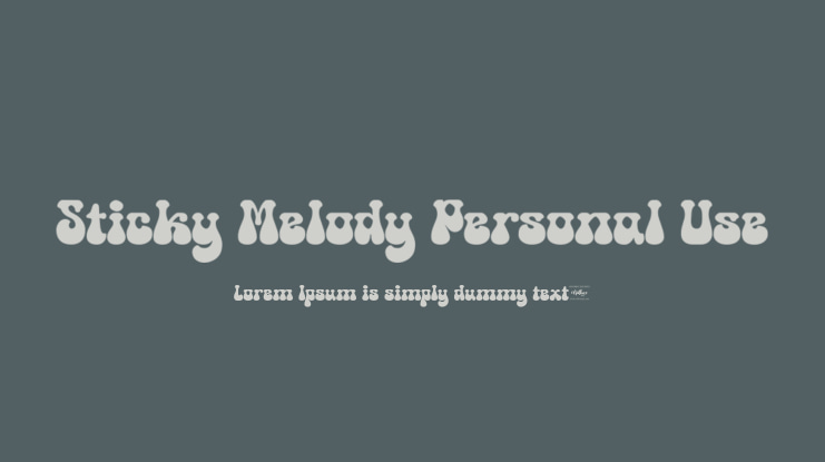 Sticky Melody Personal Use Font