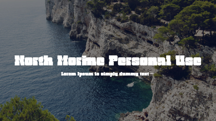 North Morine Personal Use Font